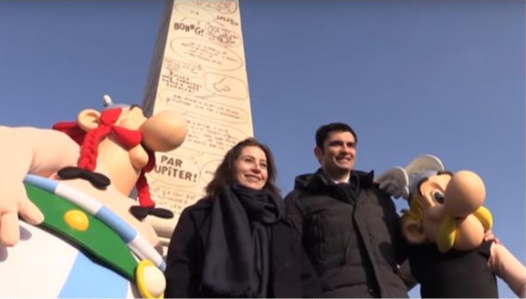 Inauguration Obelisque Hommage à Goscinny